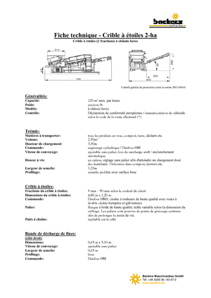 Przesiewacze mobilne Backers 2-ha