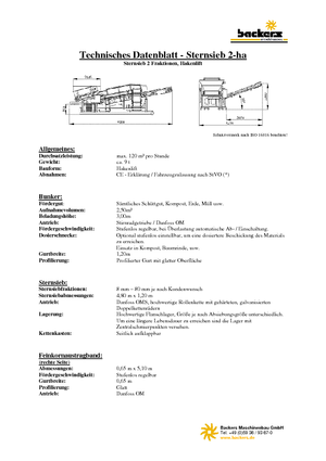 Przesiewacze mobilne Backers 2-ha