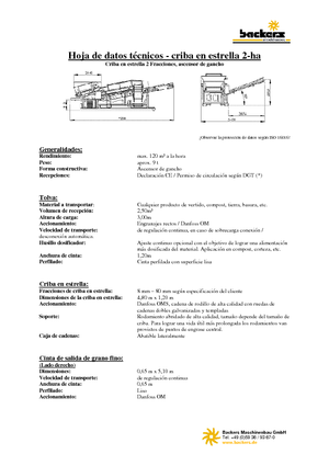 Przesiewacze mobilne Backers 2-ha
