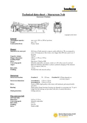 Przesiewacze mobilne Backers Sternsieb 3-sb