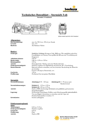Przesiewacze mobilne Backers Sternsieb 3-sb