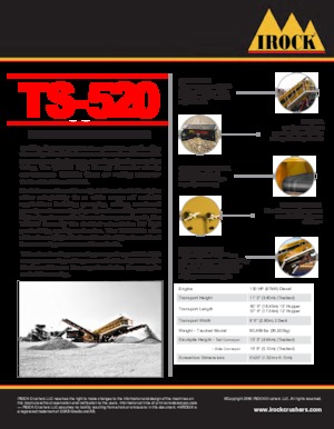 Przesiewacze mobilne IROCK  TS-520