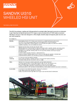 Przesiewacze mobilne Sandvik UI310 HSI