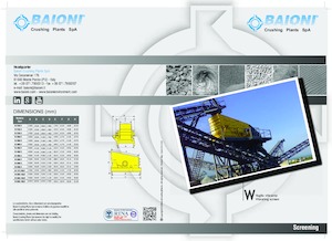 Przesiewacze mobilne Baioni W150/4
