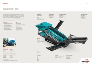 Przesiewacze mobilne Powerscreen Warrior 1800