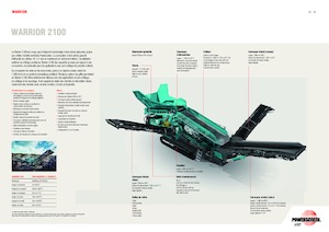 Przesiewacze mobilne Powerscreen Warrior 2100