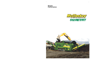 Sortownie mobilne z bębnem McCloskey 512RET