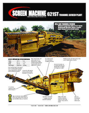 Sortownie mobilne z bębnem Screen Machine Industries  612ST