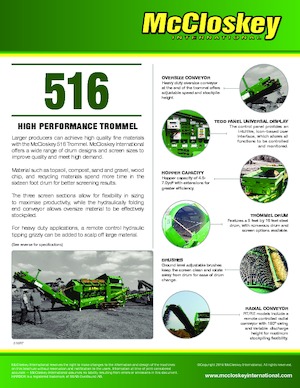 Sortownie mobilne z bębnem McCloskey 616