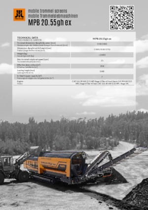 Sortownie mobilne z bębnem Pronar MPB 20.55 gh ex