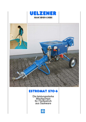 Pompy do mieszania zaprawy Uelzener Estromat S 70-6