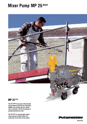Pompy do mieszania zaprawy Putzmeister MP 25 Mixit JP-WP/D5K