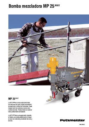 Pompy do mieszania zaprawy Putzmeister MP 25 Mixit JP-WP/D5K
