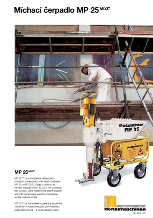 Pompy do mieszania zaprawy Putzmeister MP 25 Mixit JP-WP/D5K