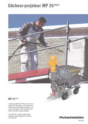 Pompy do mieszania zaprawy Putzmeister MP 25 Mixit JP-WP/D5K