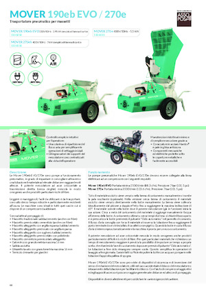 Przenośniki zaprawy — maszyny do tynkowania Imer Mover 270eb WT