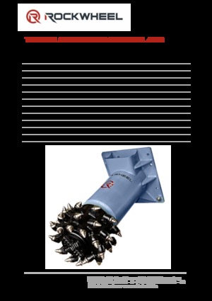 Montowane głowice frezarskie do koparek hydraulicznych Rockwheel by ROCK.ZONE AX 30