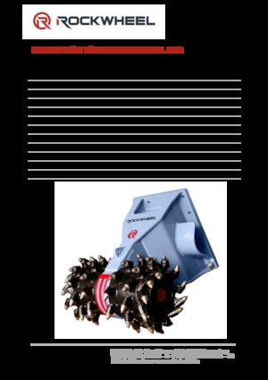 Montowane głowice frezarskie do koparek hydraulicznych Rockwheel by ROCK.ZONE D 10