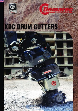 Montowane głowice frezarskie do koparek hydraulicznych Demarec KDC-35