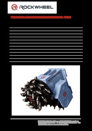 Montowane głowice frezarskie do koparek hydraulicznych Rockwheel by ROCK.ZONE TC 20