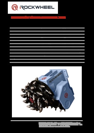 Montowane głowice frezarskie do koparek hydraulicznych Rockwheel by ROCK.ZONE TC 20