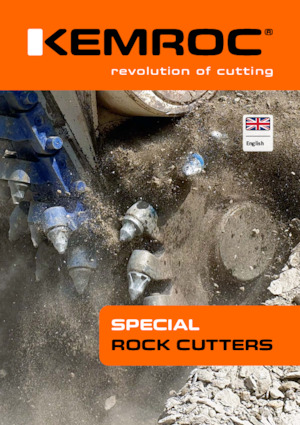 Montowane głowice frezarskie do koparek hydraulicznych Kemroc KR 30