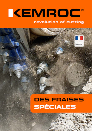 Montowane głowice frezarskie do koparek hydraulicznych Kemroc KR 30