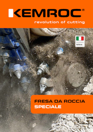 Montowane głowice frezarskie do koparek hydraulicznych Kemroc KR 30