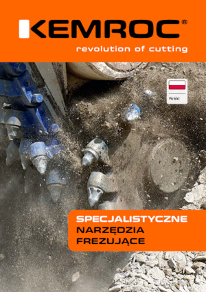 Montowane głowice frezarskie do koparek hydraulicznych Kemroc KR 30