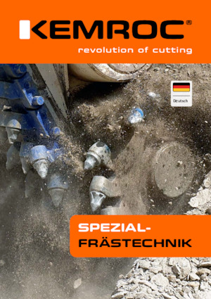 Montowane głowice frezarskie do koparek hydraulicznych Kemroc EKT 160 HD