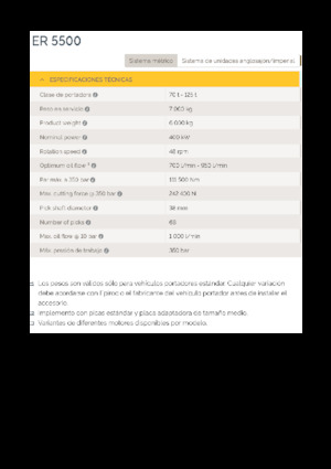 Montowane głowice frezarskie do koparek hydraulicznych Epiroc ER 5500