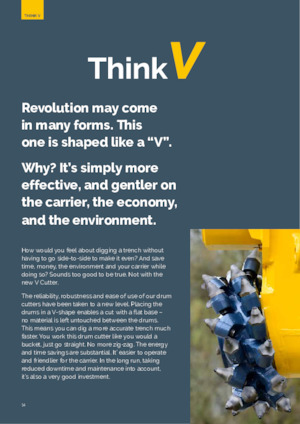 Montowane głowice frezarskie do koparek hydraulicznych Epiroc ER 1500xl