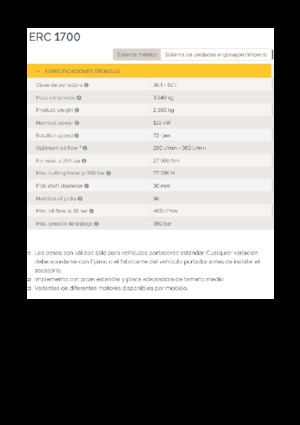 Montowane głowice frezarskie do koparek hydraulicznych Epiroc ERC 1700
