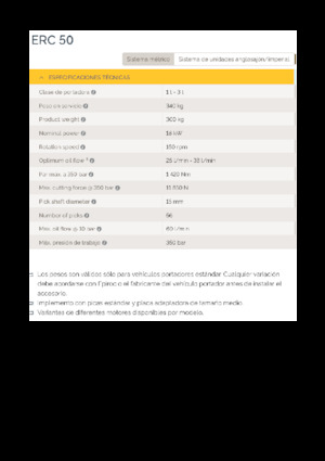 Montowane głowice frezarskie do koparek hydraulicznych Epiroc ERC 50