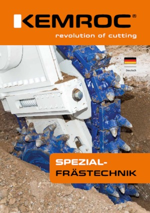 Montowane głowice frezarskie do koparek hydraulicznych Kemroc KR 30