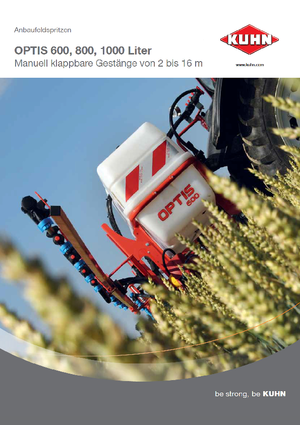 Opryskiwacze zawieszane Kuhn Optis 1000