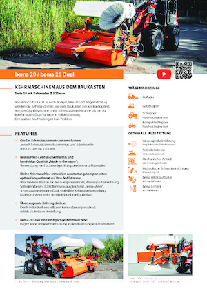 Mocowane zamiatarki Bema 20/1250