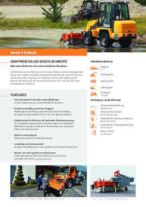Mocowane zamiatarki Bema 3 Robust 2300 