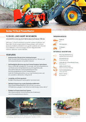Mocowane zamiatarki Bema 75 Dual 2600