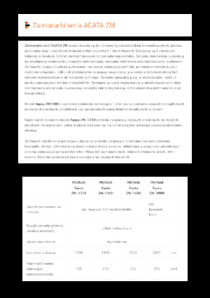 Mocowane zamiatarki Pronar Agata ZM 2000