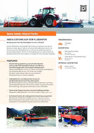 Mocowane zamiatarki Bema bema Jumbo Airport Turbo