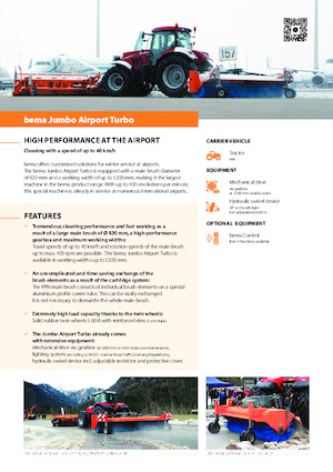 Mocowane zamiatarki Bema bema Jumbo Airport Turbo