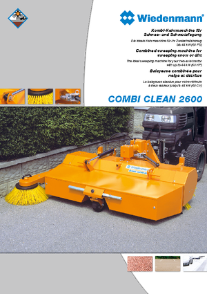 Mocowane zamiatarki Wiedenmann CombiClean 2600
