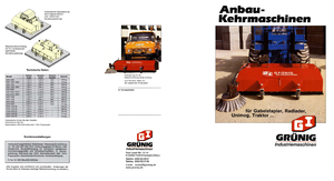 Mocowane zamiatarki Grünig GSW 1200 RL