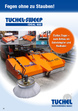 Mocowane zamiatarki Tuchel Ideal 