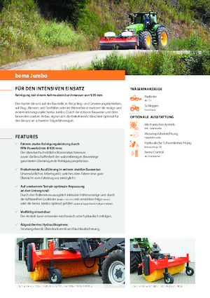Mocowane zamiatarki Bema Jumbo 3000