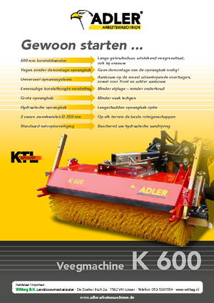 Mocowane zamiatarki Adler K 600-210