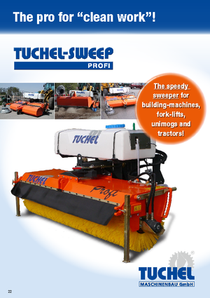 Mocowane zamiatarki Tuchel Profi 260 Ø 600