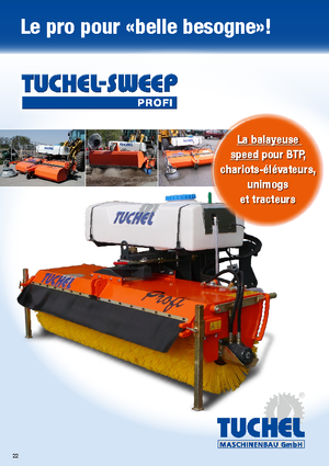Mocowane zamiatarki Tuchel Profi 180 Ø 600