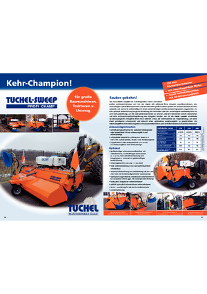 Mocowane zamiatarki Tuchel Profi Champ